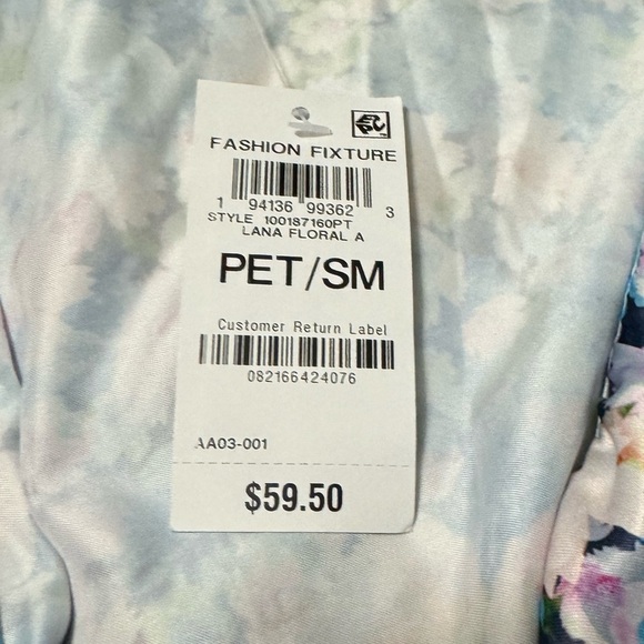 Bar III Petite Floral-Print Ruffled Tie-Waist Wrap Dress Size S - Picture 8 of 10